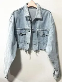 美品 海外 TRUCKMAN ヴィンテージデニムジャケット ショート丈