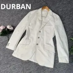 DURBAN ダーバン　テーラードジャケット　ホワイト　LL
