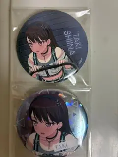 バンドリ 椎名立希 処救生　缶バッジ　ホログラム&ノーマル