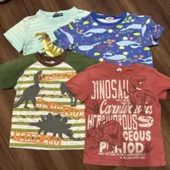 キッズTシャツ4枚セット 110cm 120cm 恐竜