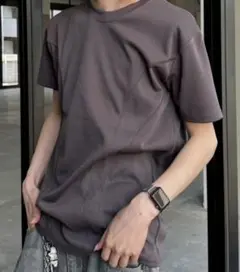 Chikashitsu + ステッチリブtシャツ ユニセックス　お値下げ価格