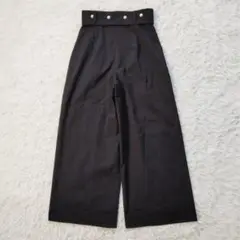 Mystrada マイストラーダ タックワイドパンツ パール 黒 Sサイズ