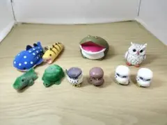 ゆるい生き物系フィギュア、ストラップ、マグネットなど 中古品