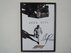 A4 額付き ポスター F1 エフワン Brad Pitt ブラッドピット 映画