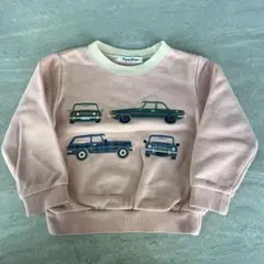 familiar 車プリント トレーナー 100cm