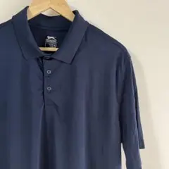 メンズ　ゴルフ　ポロシャツ　紺色　XL