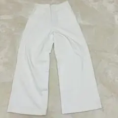 【PIGMENT】レディース ワイドパンツ ホワイト Fサイズ