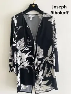 【✨Joseph Ribkoff✨】レオナール柄似の大人モノトーンチュニック✨