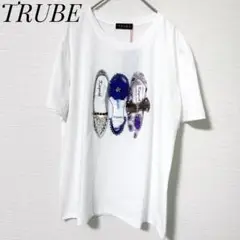【未使用タグ付】TRUBE シューズモチーフ プリントTシャツ L〜LL対応