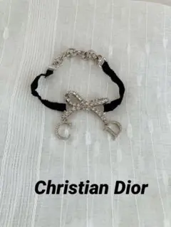 クリスチャン ディオール 正規品 DIORブレスレット 希少 リボンモチーフ