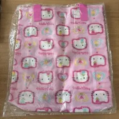 レア　ハローキティ　ビニール　トートバッグ　平成レトロ　チューリップキティ