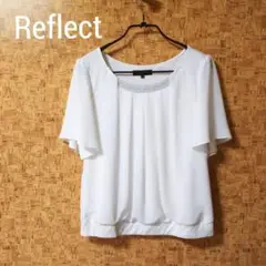 Reflect リフレクト シフォン ブラウス 白 ホワイト サイズ11