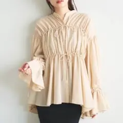 COCO DEAL♡リボンボリュームスリーブブラウス