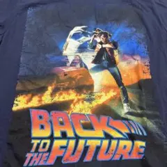 バックトゥザフューチャー　Tシャツ Mサイズ 紺