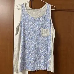 ユニクロ　リバティー　タンクトップ　XL
