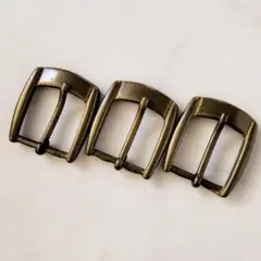 ヴィンテージ 真鍮 ベルト バックル 3個