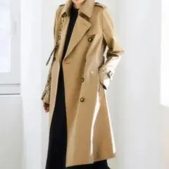 美品 green label relaxing撥水ロング丈トレンチコートサイズМ