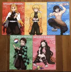 新品、未使用。 鬼滅の刃　ポストカード　フルコンプ5枚セット。