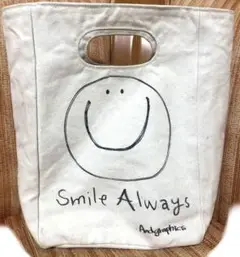 キャンバス トートバッグ スマイル　ニコちゃん