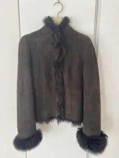 エンポリオ アルマーニ ムートンコート ブラウン