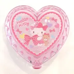 【美品】サンリオ ハローキティ ハート型 クリアケース ピンク 2017年