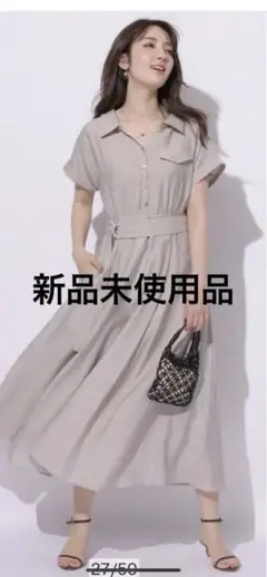 新品未使用品♡Apuweiser-riche シアーシャツ半袖ワンピース