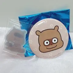 にしむらゆうじ たぬき アクリルスタンド 缶バッジ 2点セット
