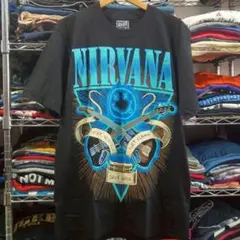 ニルヴァーナ 両面プリント バンドＴシャツ L