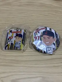 阪神タイガース　桐敷　アジチャン　47 キーホルダー バッジ