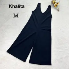 【Khalita ハリータ】オールインワン サロペット ノースリーブ ネイビー