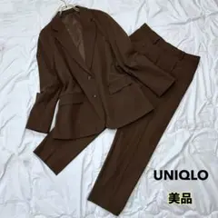 美品 UNIQLOリラックステーラードジャケット/スマートアンクルパンツ