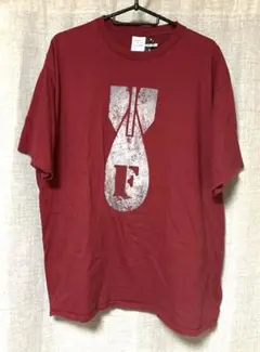 ビッグ プリント Tシャツ 赤