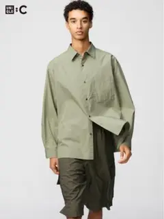 UNIQLO C ユニクロ ブロードオーバーサイズシャツ