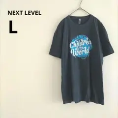 海外古着 NEXTLEVEL ネクストレベル 半袖 Tシャツ ダークグレー