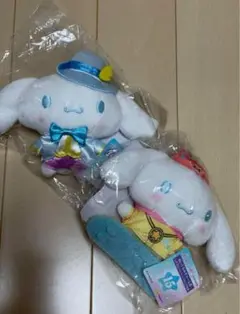 [新品未開封]シナモロール ぬいぐるみキーホルダー2体セット