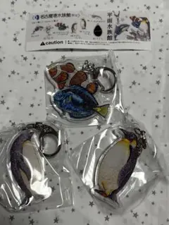 名古屋港水族館限定 アクリルキーホルダー アデリー エンペラー クマノミ ハギ