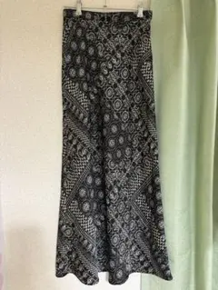 【即日発送】JEANASIS レトロガラマキシスカート S