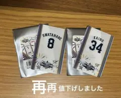 マイナビオールスター2025 甲斐野選手　渡部選手シークレットクリアカード