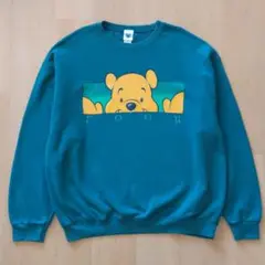 ディズニー くまのプーさん 長袖スウェットシャツ 90年代製造 アメリカ製