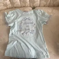 mezzo piano 水色 Tシャツ Lサイズ