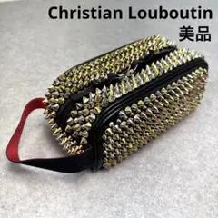 【美品希少】クリスチャンルブタン 21SS ブラスター クラッチバッグ ゴールド