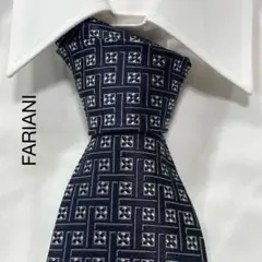 TG2475 FARIANI パターン柄 ジャガード シルク ネクタイ 日本製