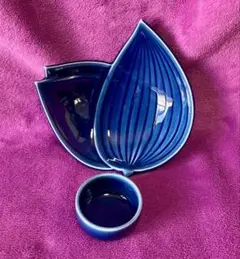 葉っぱ型陶器皿　小鉢セット