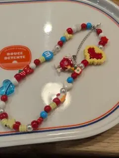 ビーズキーホルダー ビーズストラップ ハンドメイド エムアンドエム カラフル