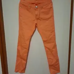 未使用 GU ジーユー パンツ ボトムス ズボン オレンジ レディース