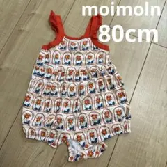 moimoln モイモルン 花柄 ロンパース 80cm 女の子