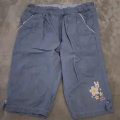 ミキハウス　パンツ　ブルー　100