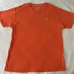 Champion チャンピオン　無地　オレンジ 胸刺繍　Tシャツ