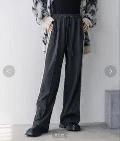JEANASIS トラックジャージパンツ スミクロ