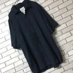 【SHAREEF】シャリーフ 総柄 シャツ ネイビー ユニセックス